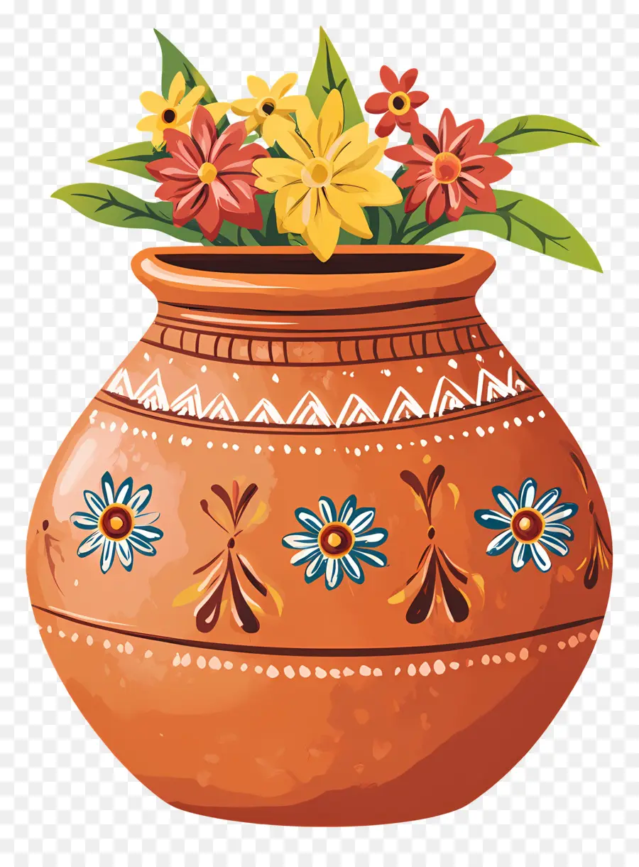 Símbolo De Casamento Indiano，Vaso De Flores PNG