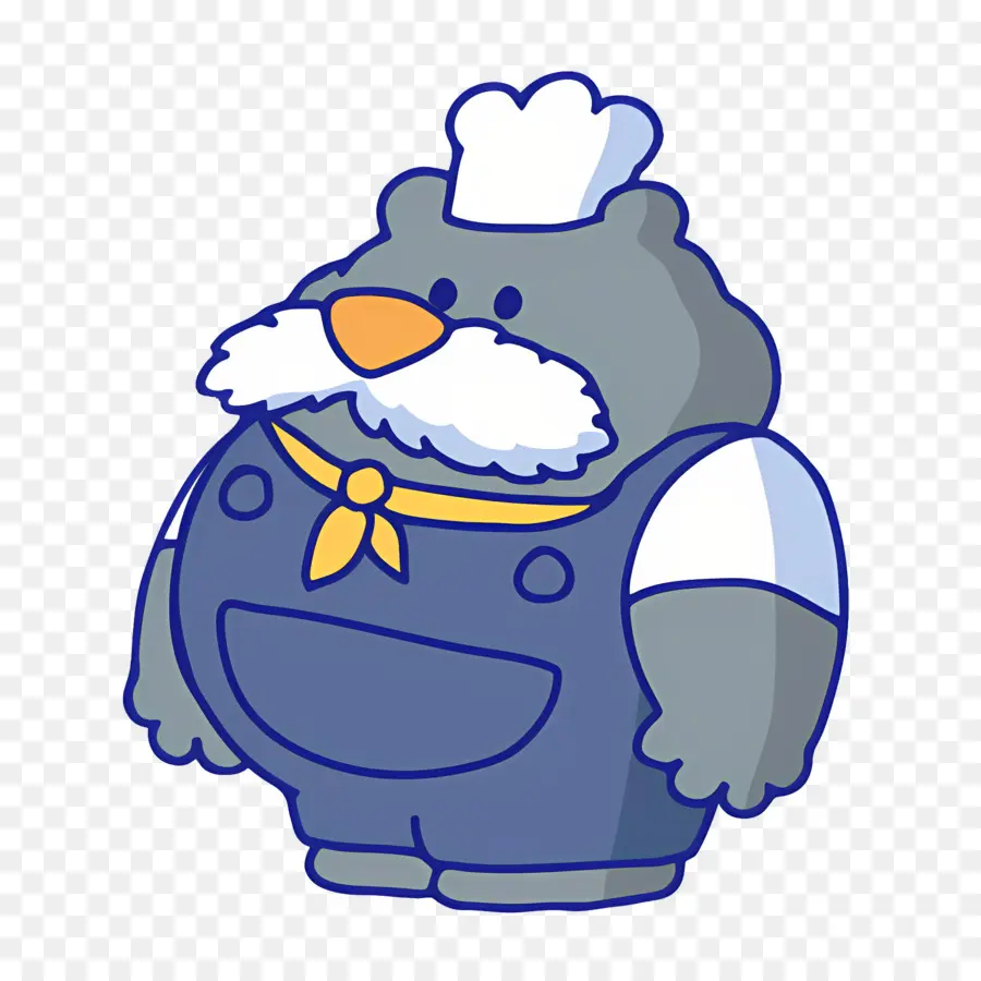 Kumamilen，Urso Chef De Desenho Animado PNG