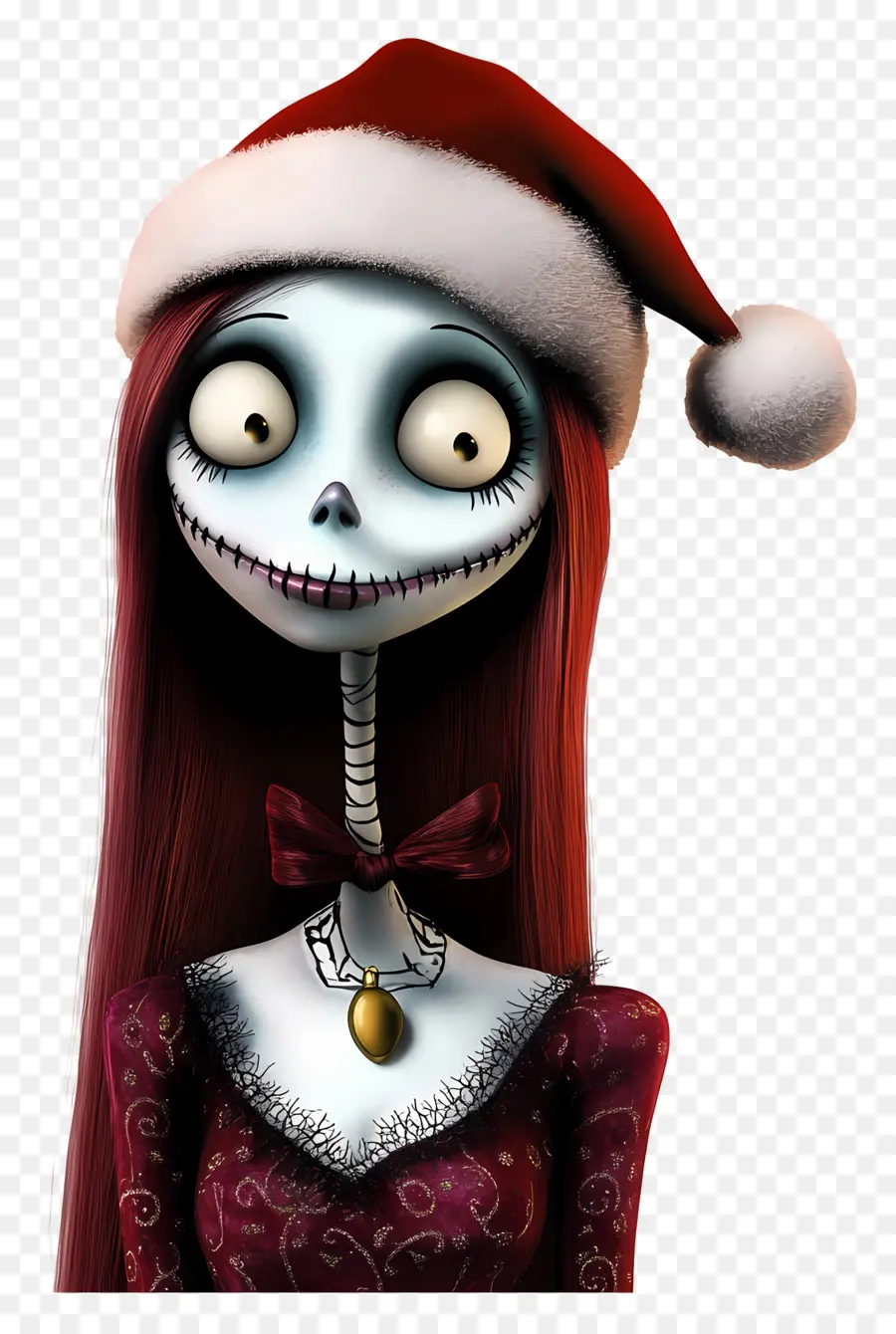 Sally，Personagem De Chapéu De Papai Noel PNG