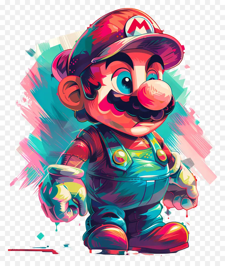 Mário，Encanador Colorido PNG