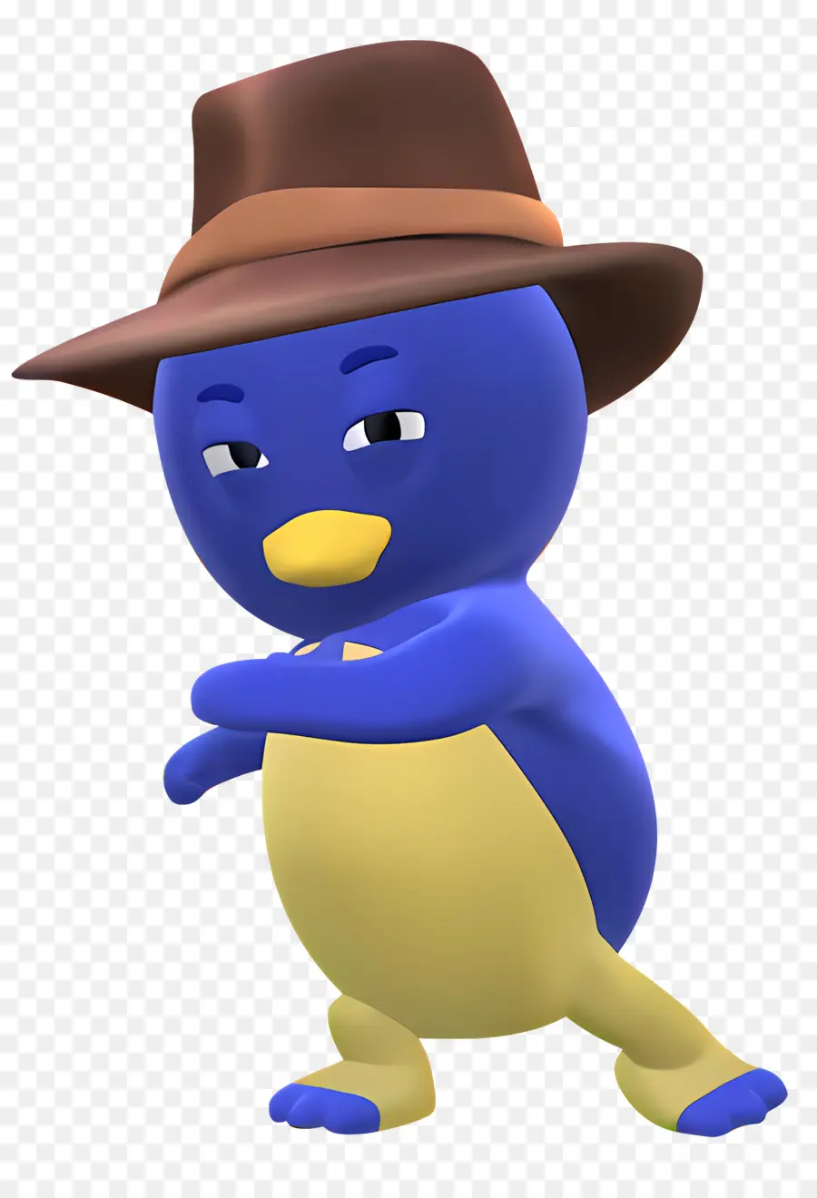 Backyardigans，Pinguim Azul Com Chapéu PNG