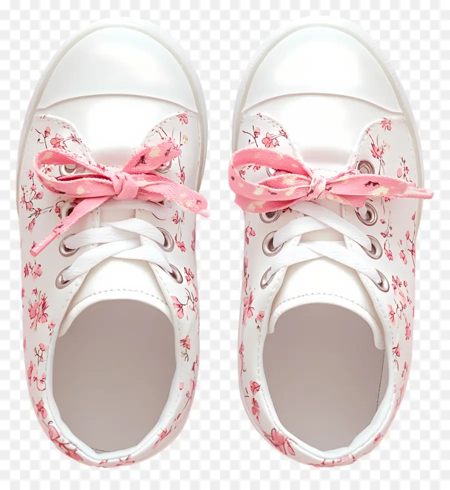 Superga，Tênis Florais Com Cadarços Rosa PNG