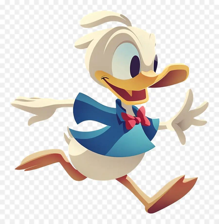 Pato Donald，Pato Correndo PNG