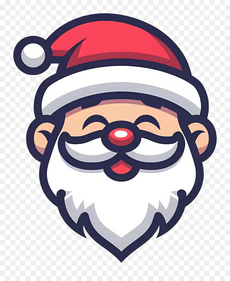 Cabeça De Papai Noel，Papai Noel Dos Desenhos Animados PNG