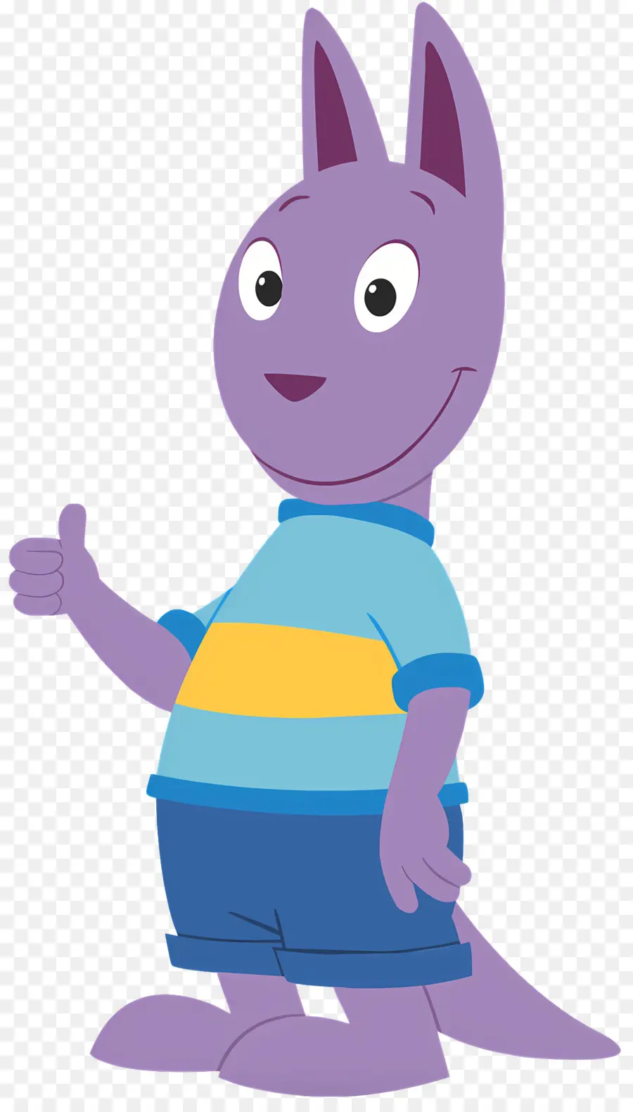 Backyardigans，Personagem Canguru Roxo PNG