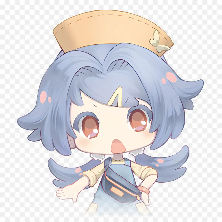 Maimaimaigoen，Personagem De Cabelo Azul PNG