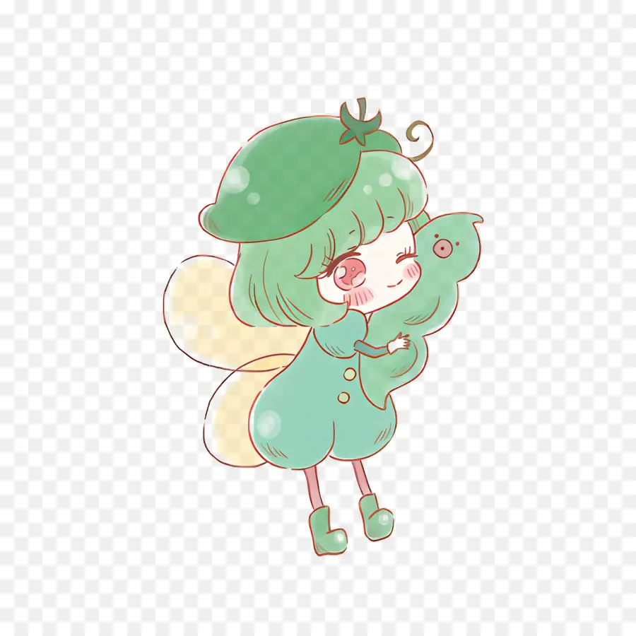 Rilu Rilu Fairilu，Fada Verde PNG