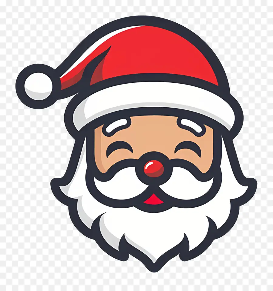 Cabeça De Papai Noel，Papai Noel PNG