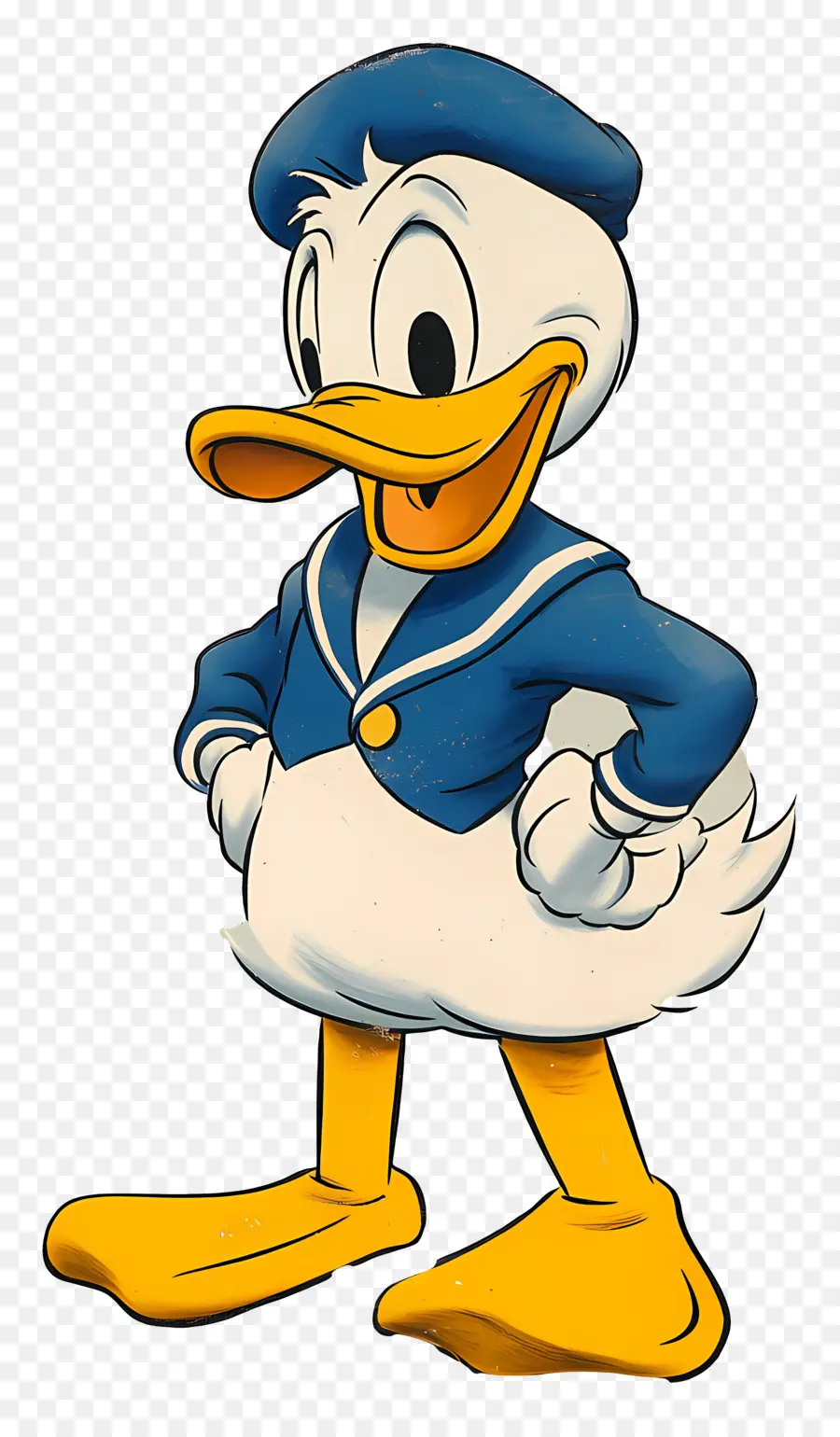 Pato Donald，Pato Vintage PNG