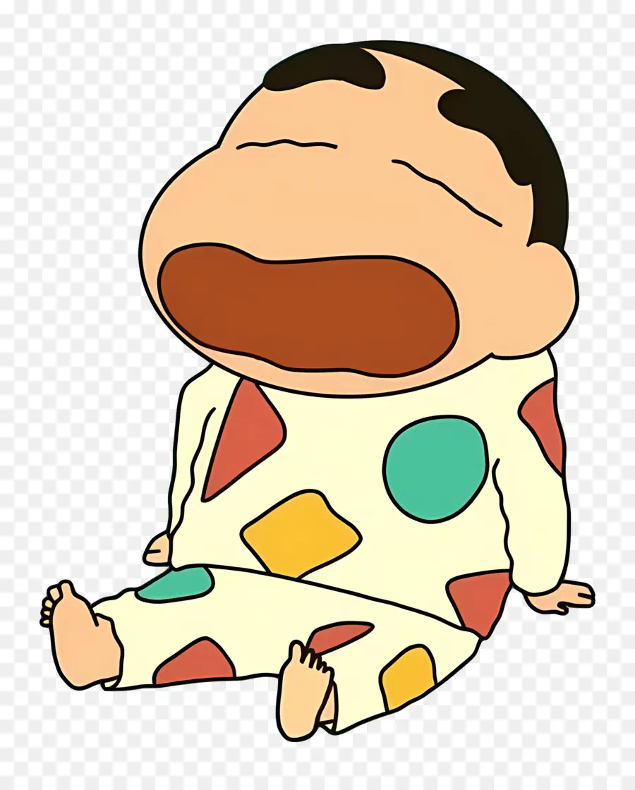 Shinchan，Menino De Desenho Animado Chorando PNG