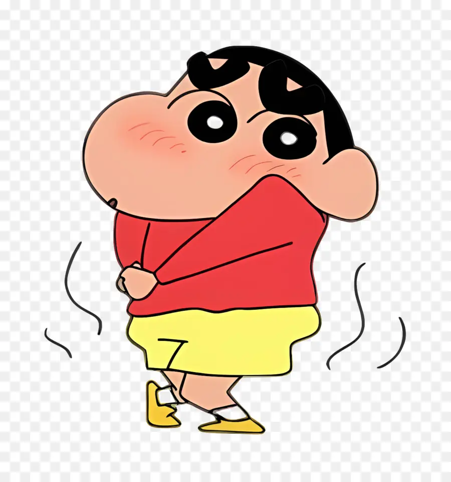 Shinchan，Menino De Desenho Animado Corando PNG