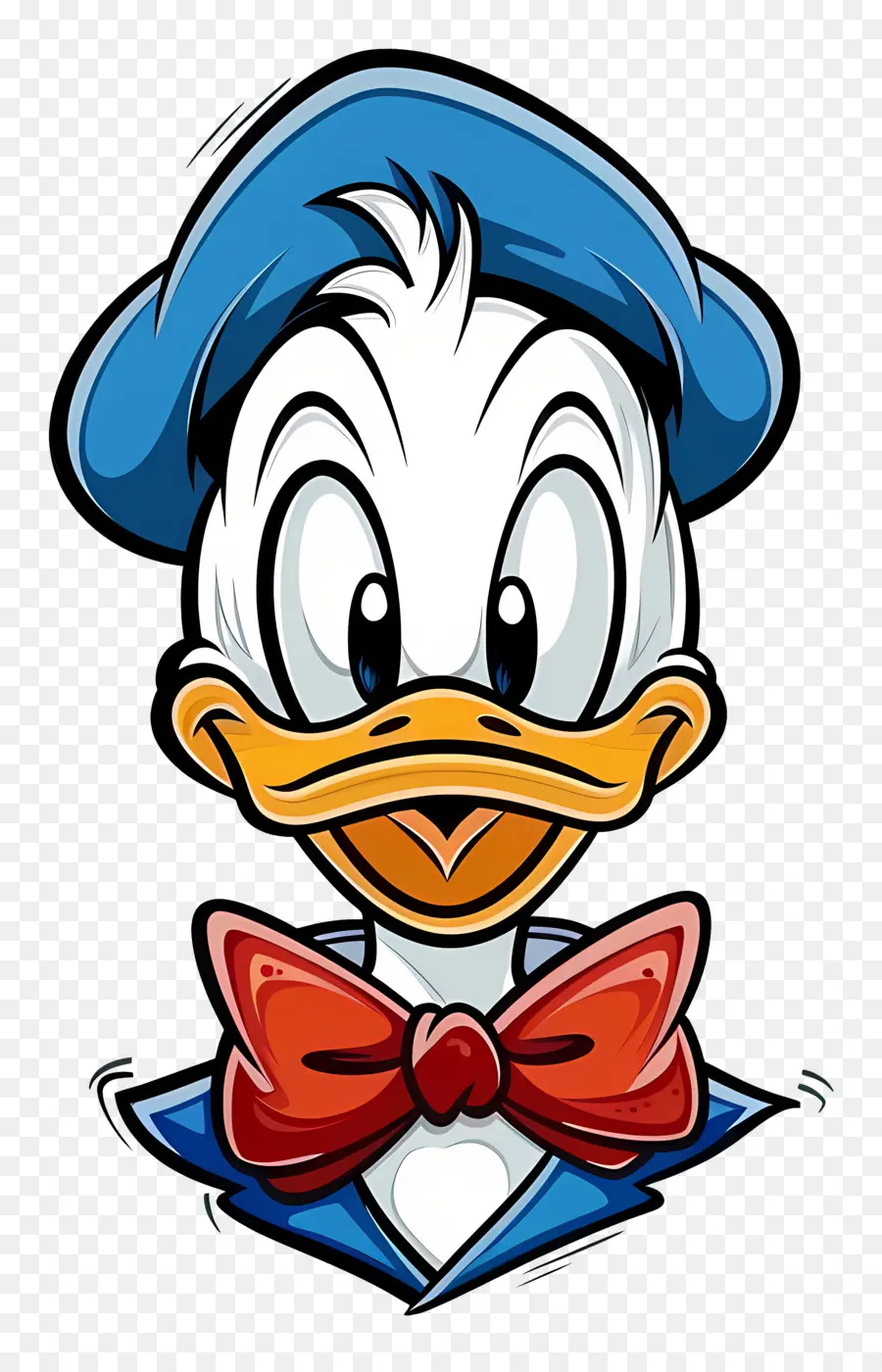 Pato Donald，Pato Em Azul PNG