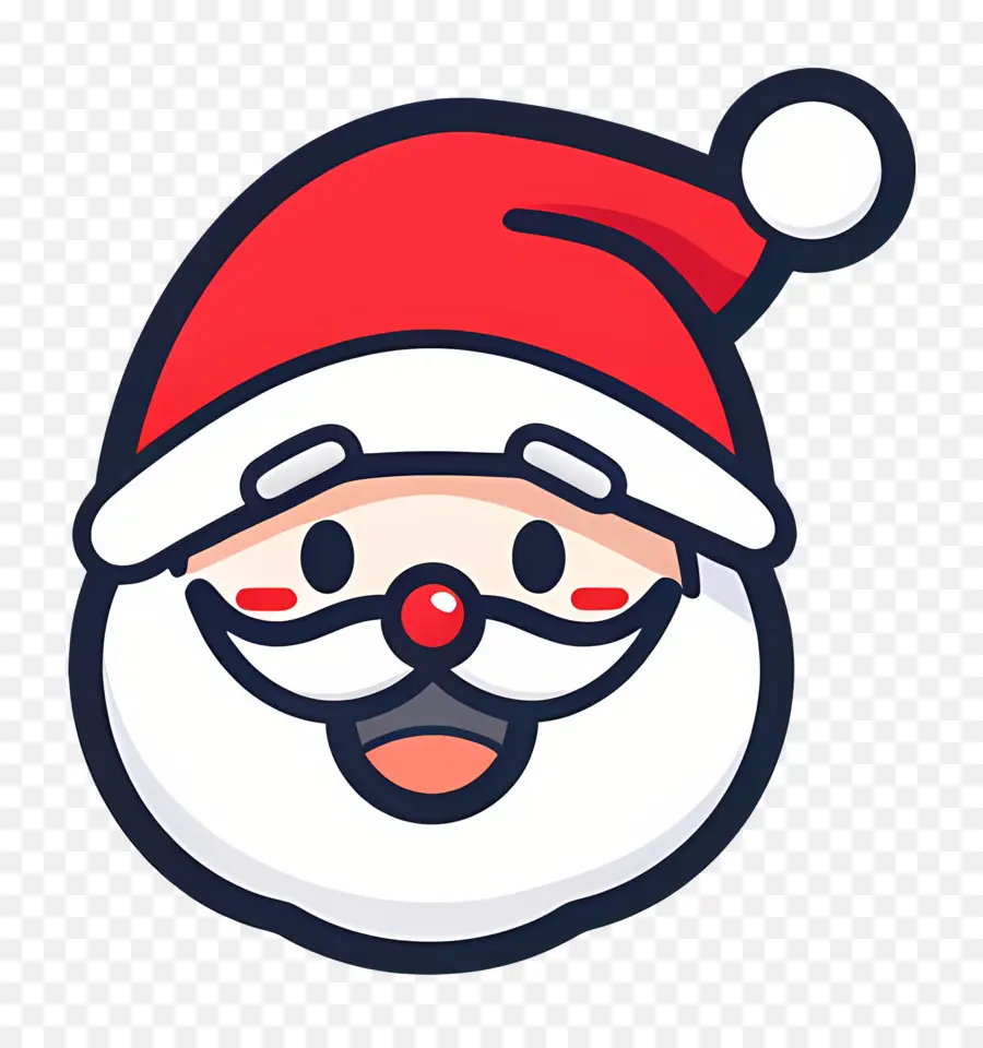 Cabeça De Papai Noel，Papai Noel Dos Desenhos Animados PNG