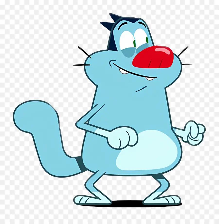 Oggy E As Baratas，Gato Azul Dos Desenhos Animados PNG