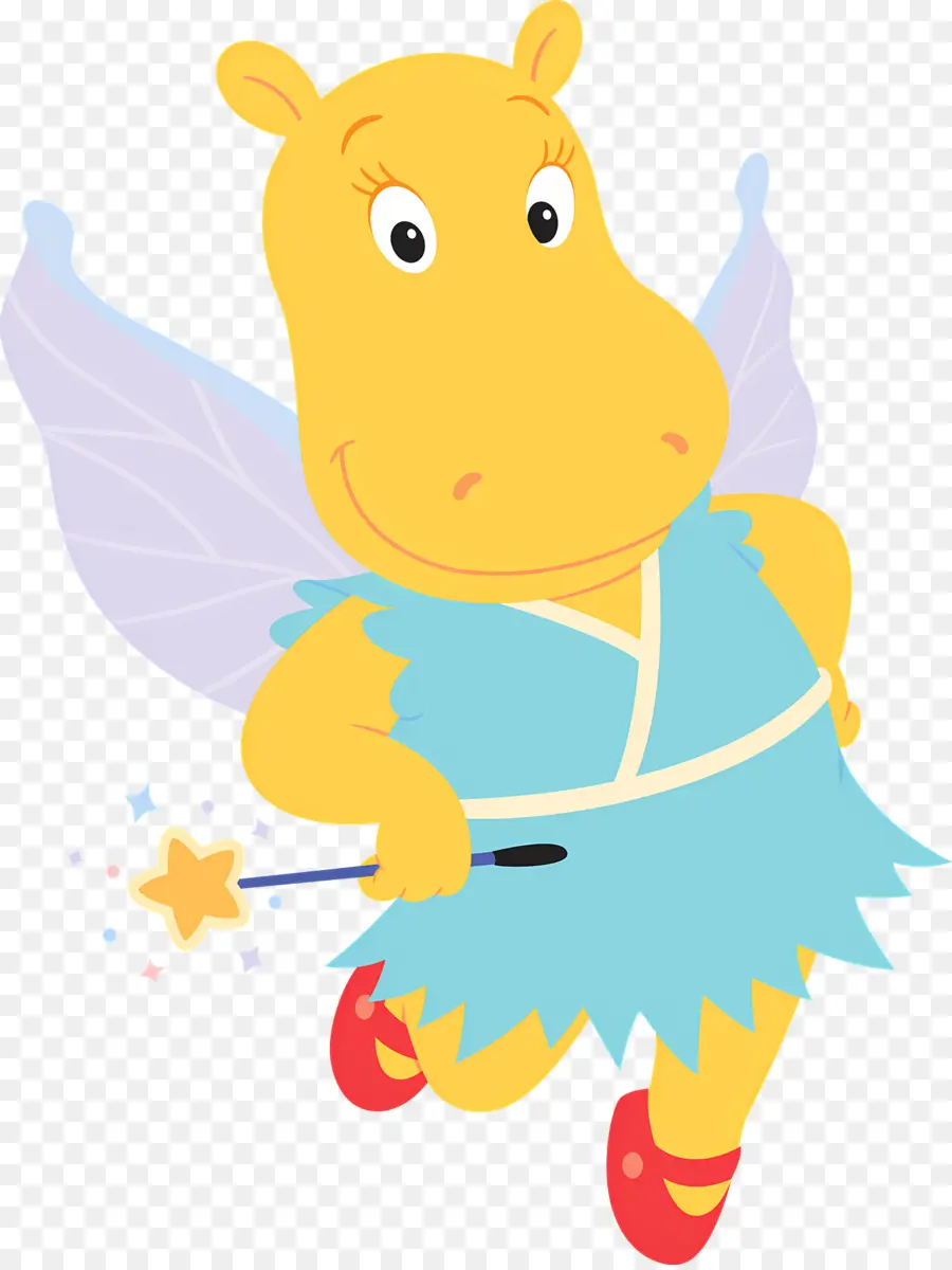 Backyardigans，Hipopótamo Amarelo PNG