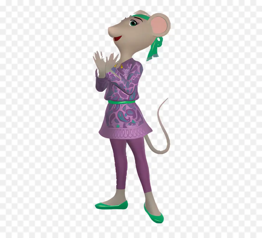 Angelina Bailarina，Personagem De Rato PNG