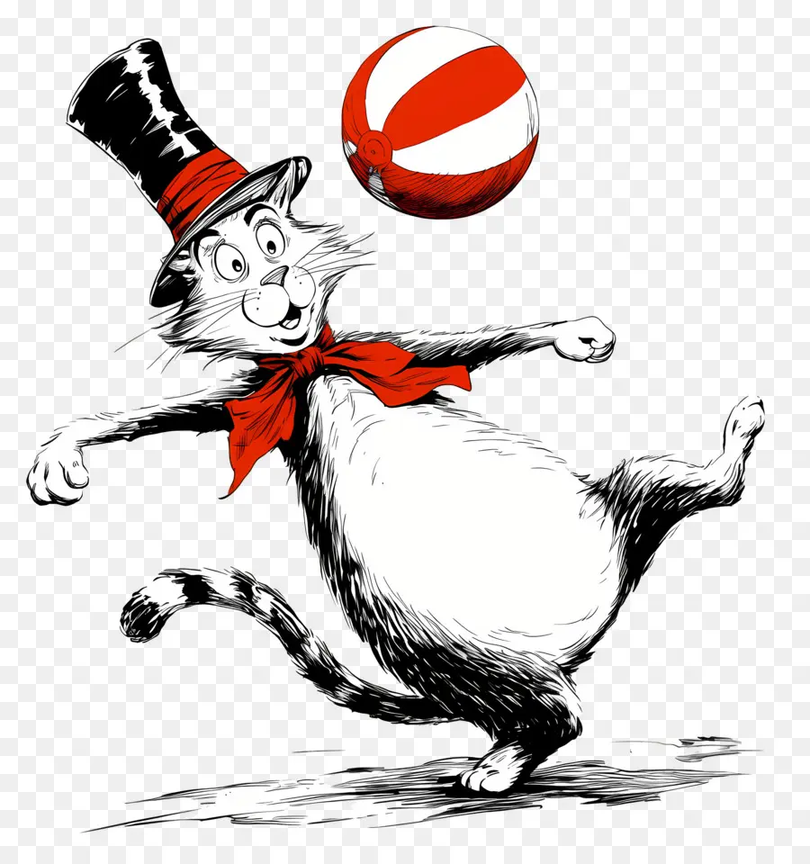 Dr Seuss，Gato De Chapéu PNG