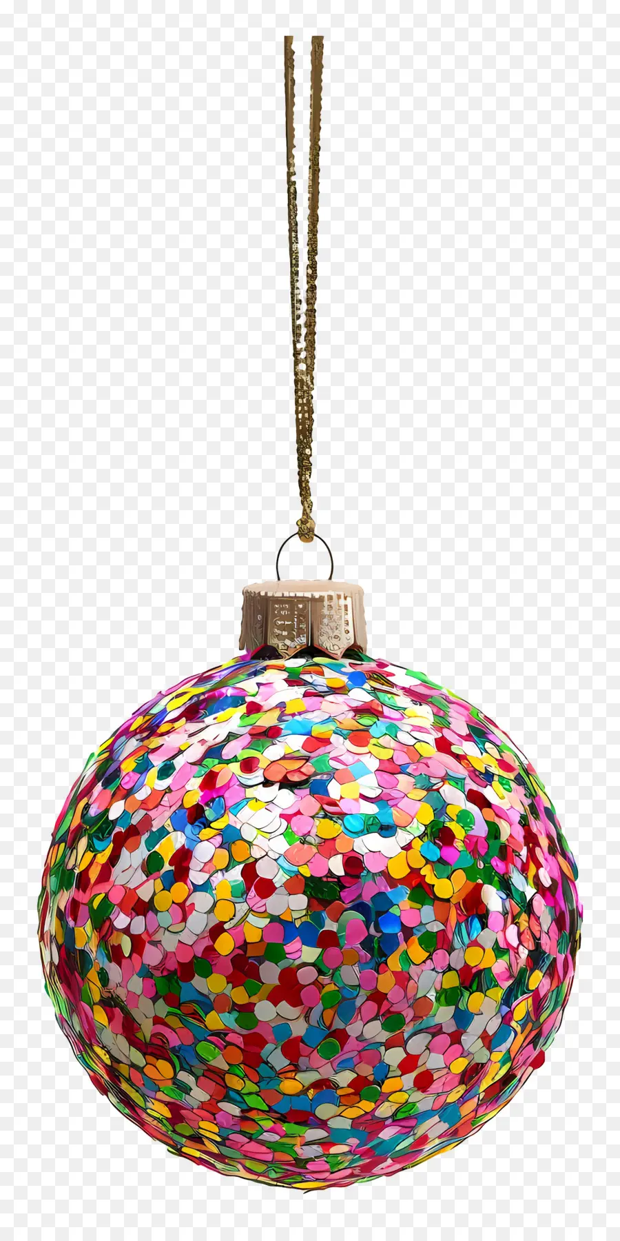 Enfeites De Bola De Confete，Bola Ornamental Colorida PNG