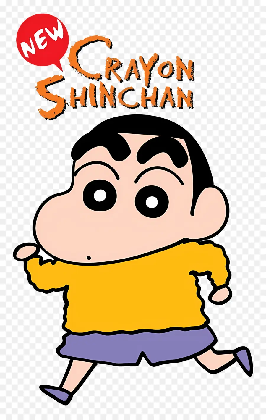 Shinchan，Menino De Desenho Animado Com Camisa Amarela PNG