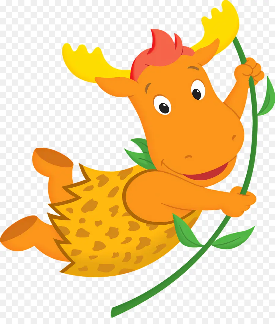 Backyardigans，Personagem De Alce Laranja PNG