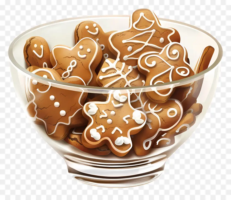 Biscoitos De Gengibre，Tigela PNG