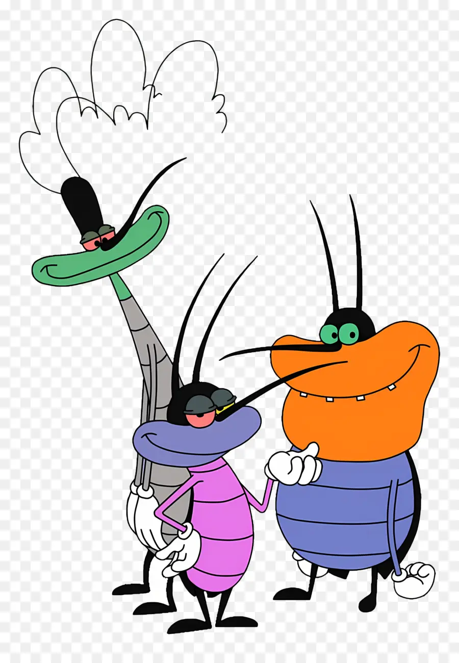 Oggy E As Baratas，Baratas De Desenho Animado PNG