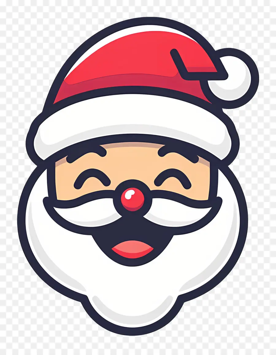 Cabeça De Papai Noel，Papai Noel Dos Desenhos Animados PNG