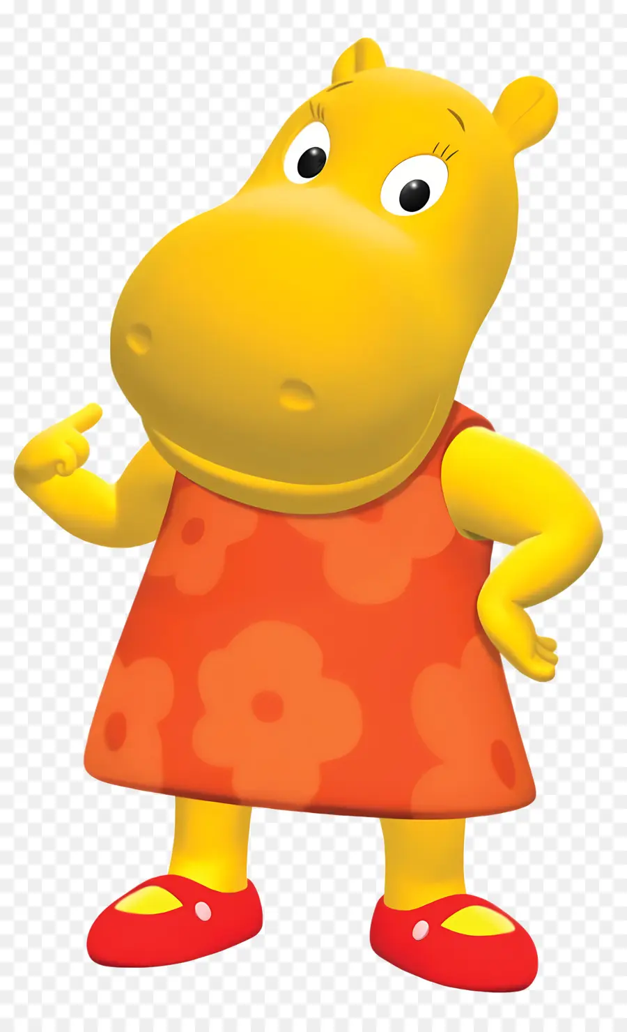 Mundo De Backyardigans，Hipopótamo Amarelo PNG