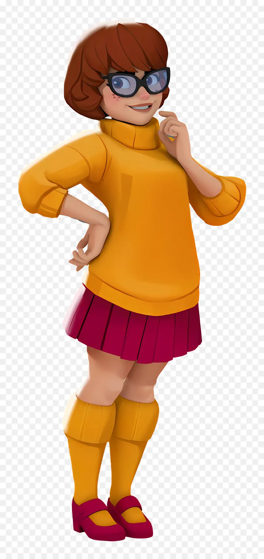 Velma，Personagem Animado Com Roupa Laranja PNG