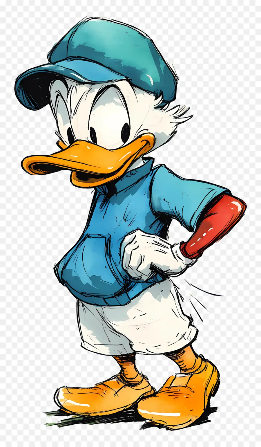 Pato Donald，Pato Com Roupa De Golfe PNG