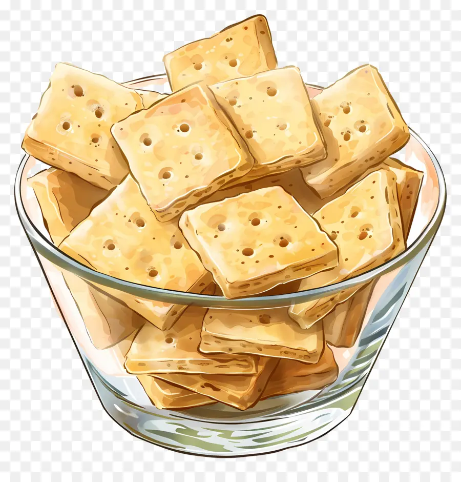 Biscoitos Amanteigados，Tigela De Biscoitos Quadrados PNG