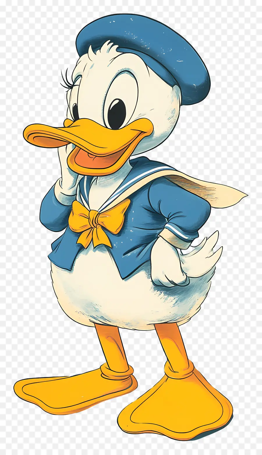 Pato Donald，Pato Em Roupa Formal PNG