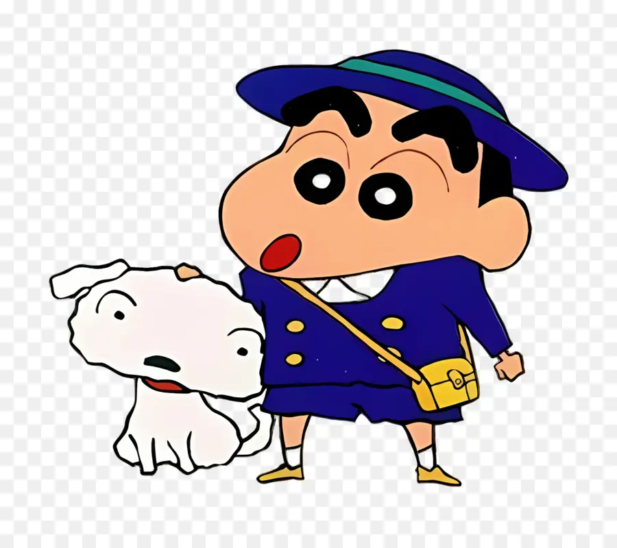 Shinchan，Menino E Cachorro De Desenho Animado PNG