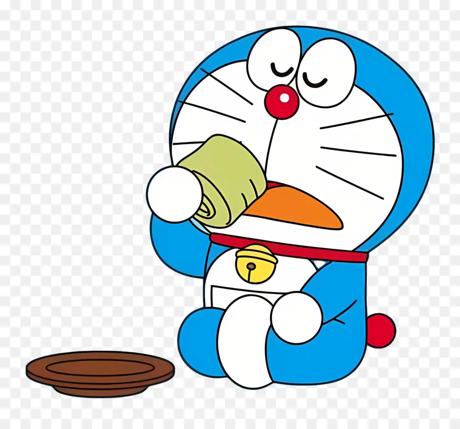 Doraemon，Gato Robô Azul PNG