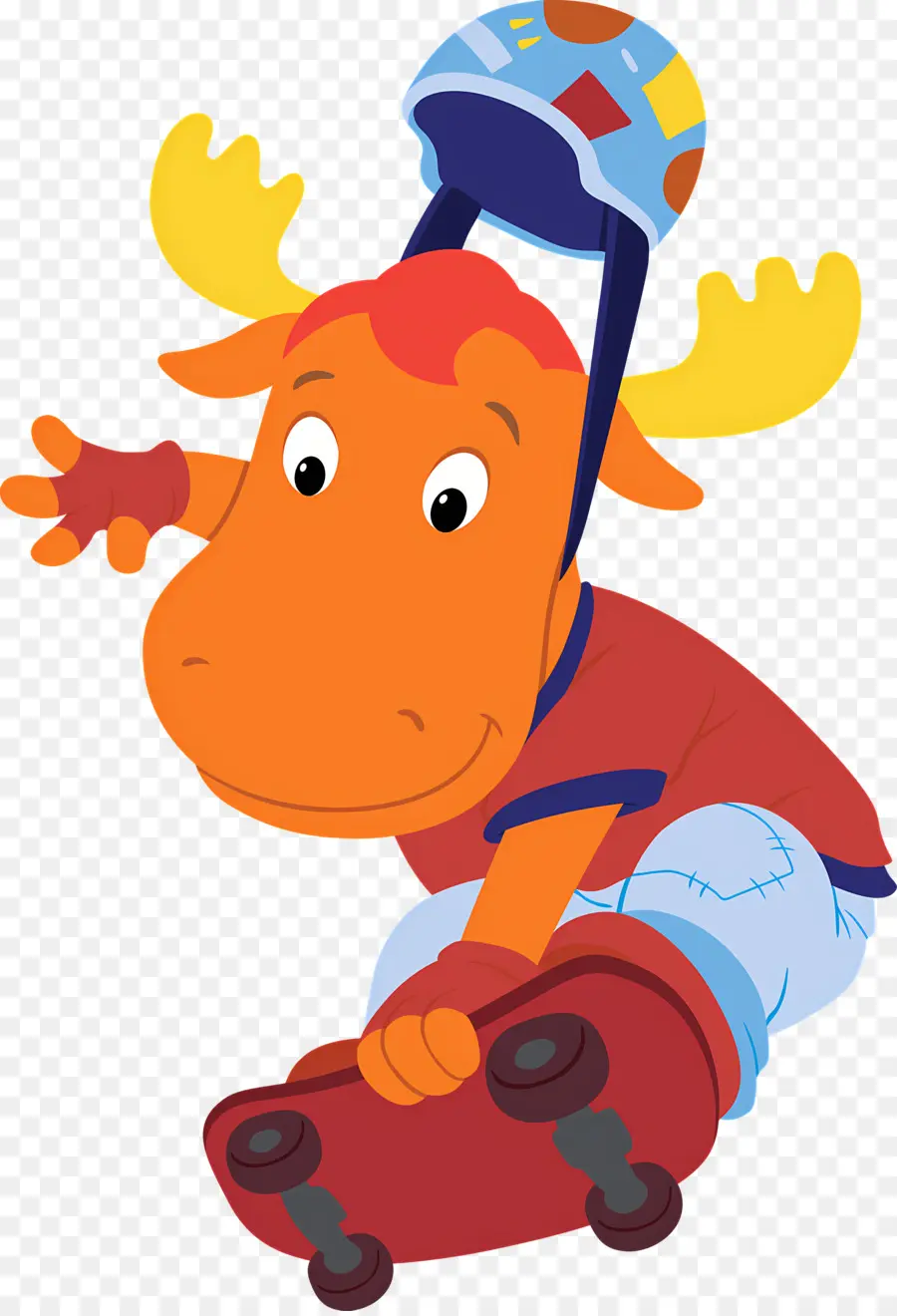 Backyardigans，Personagem De Alce Laranja PNG