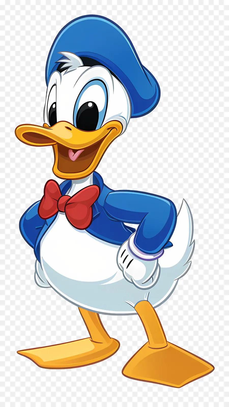 Pato Donald，Pato Em Roupa Formal PNG