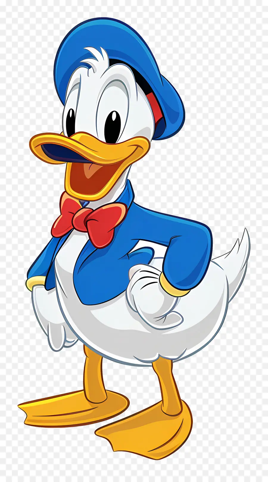 Pato Donald，Pato Em Roupa Formal PNG