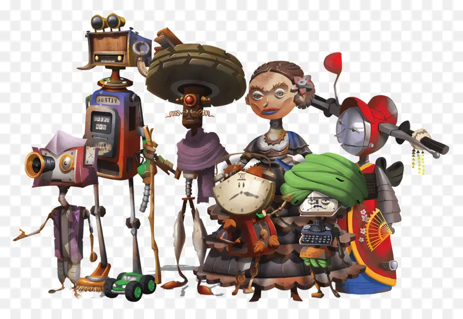 Juncanóides，Personagens Steampunk PNG