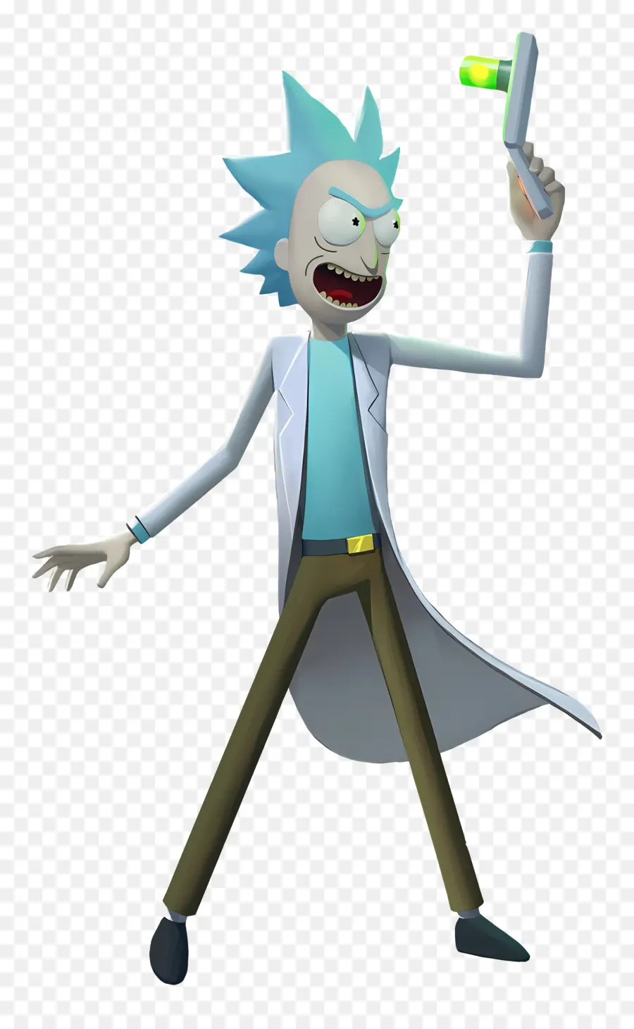 Rick，Cientista Com Gadget PNG