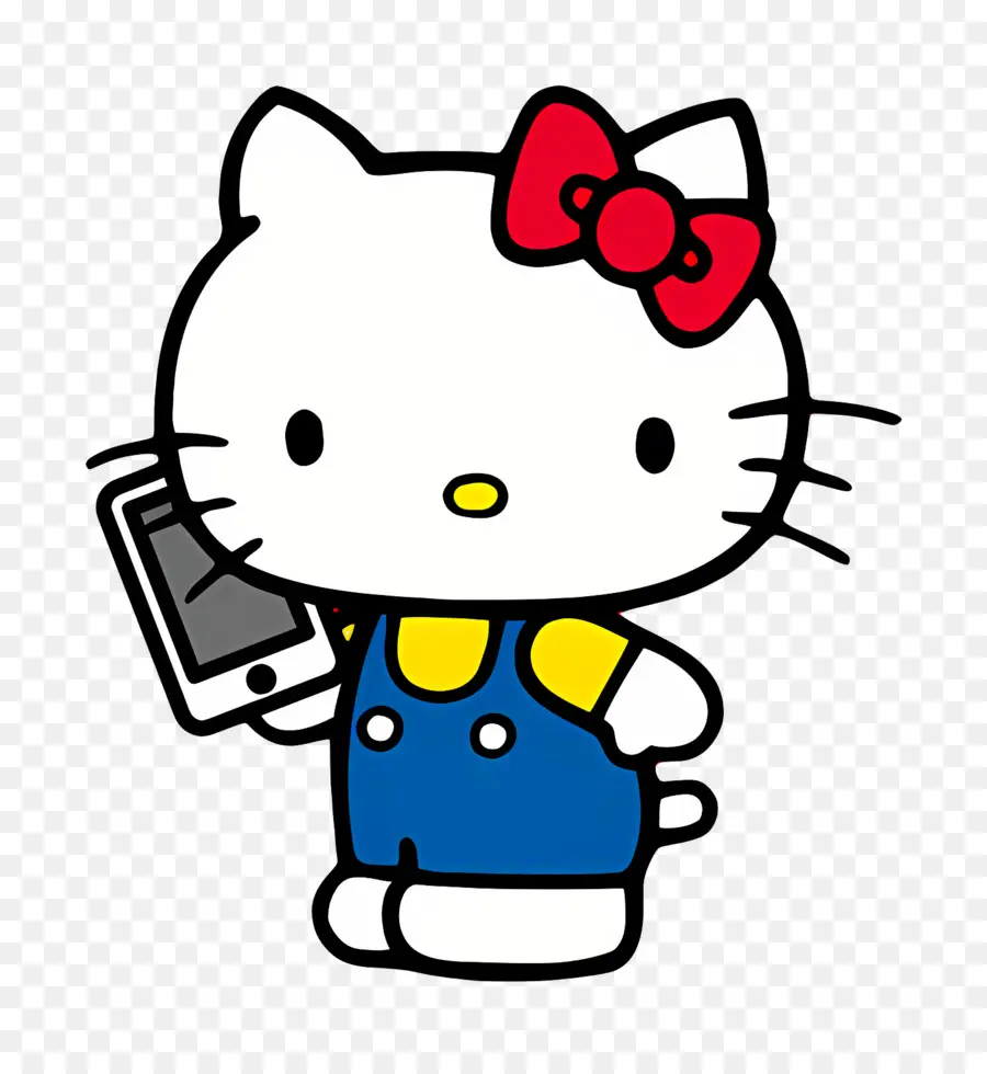 OlÁ Gatinho，Olá Kitty Com Telefone PNG