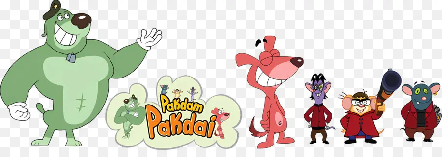 Pakdam Pakdai，Grupo De Animais De Desenho Animado PNG