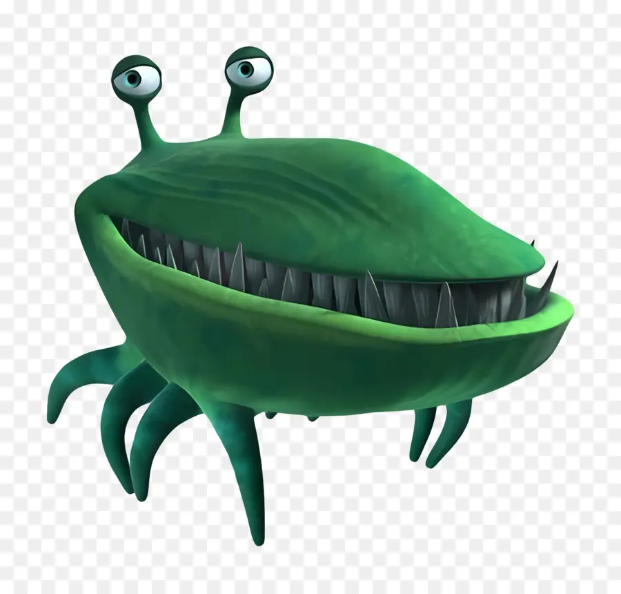 Monstros，Criatura Alienígena Verde PNG