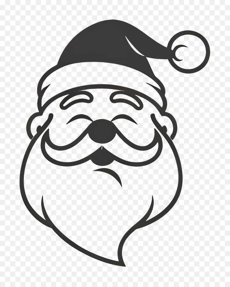 Cabeça De Papai Noel，Papai Noel PNG