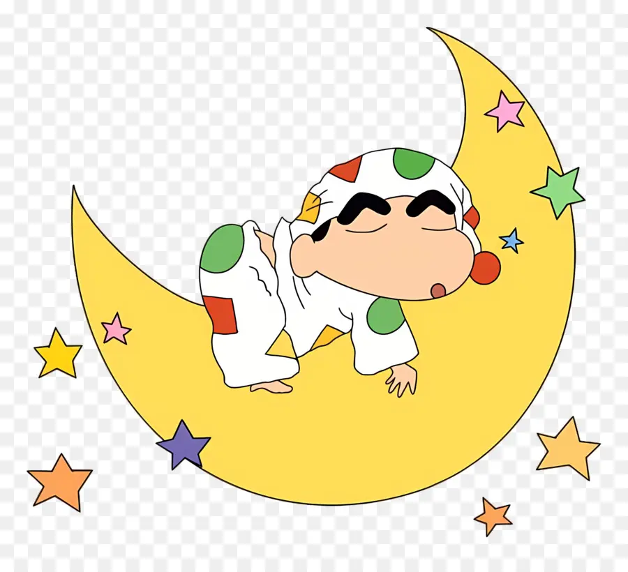 Shinchan，Personagem De Desenho Animado Na Lua PNG