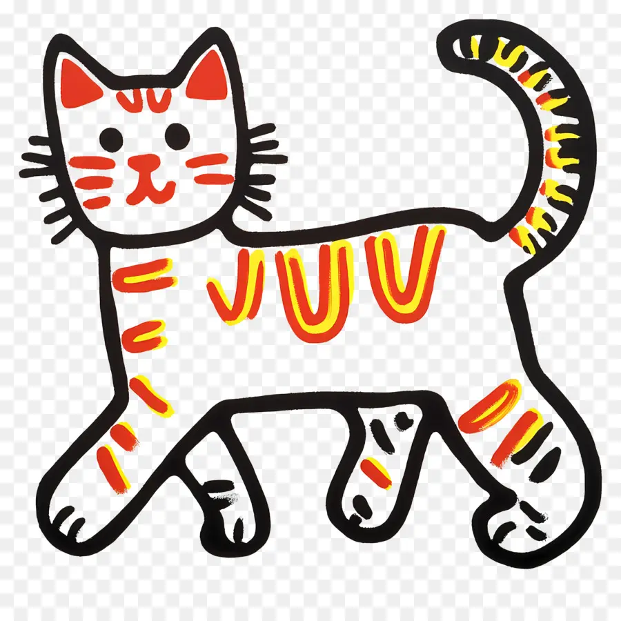 Passeio De Gato，Gato De Desenho Animado PNG