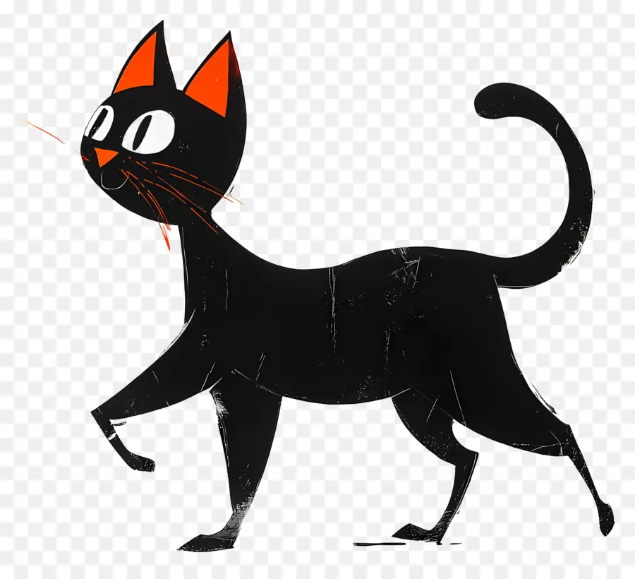 Passeio De Gato，Gato Preto PNG