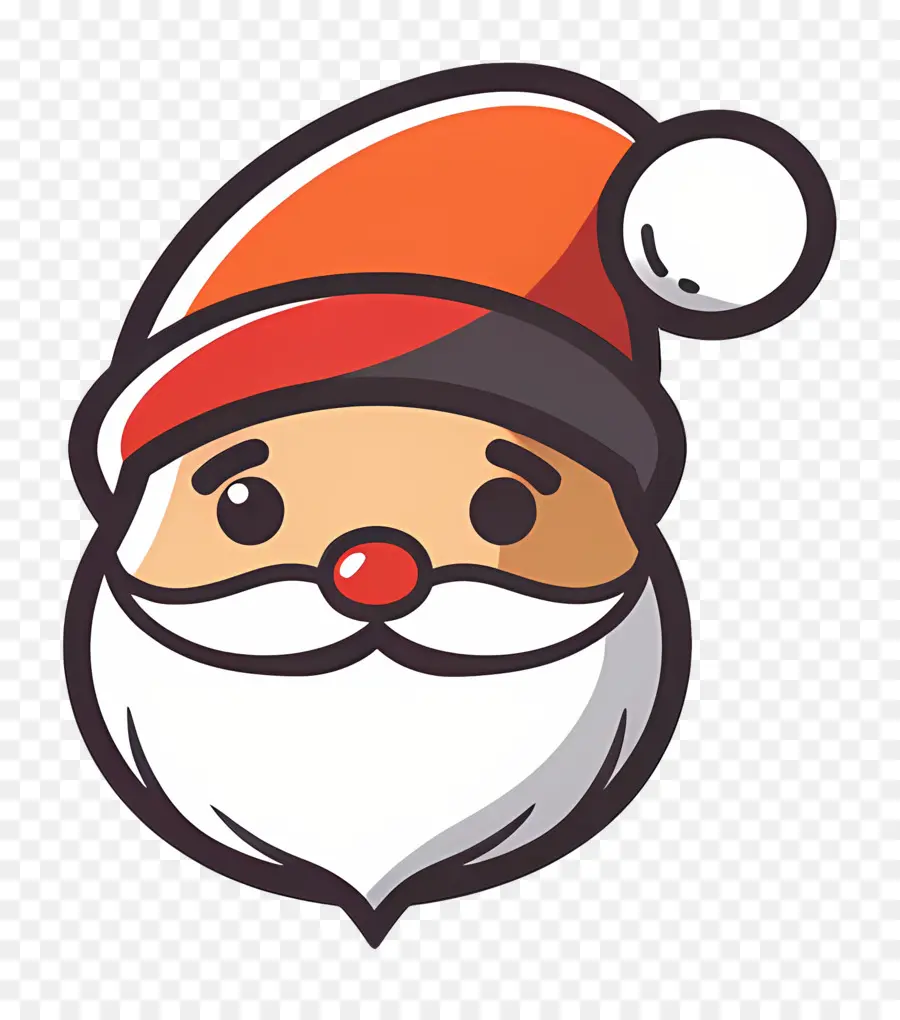 Cabeça De Papai Noel，Papai Noel Dos Desenhos Animados PNG