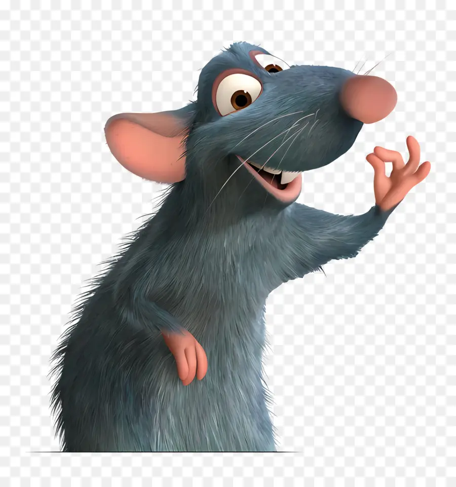 Ratatouille，Rato Azul PNG