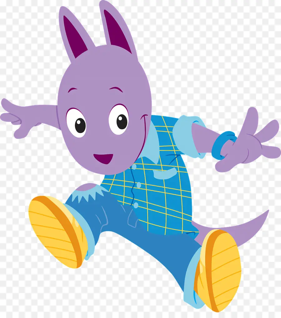 Backyardigans，Salto Canguru Roxo PNG