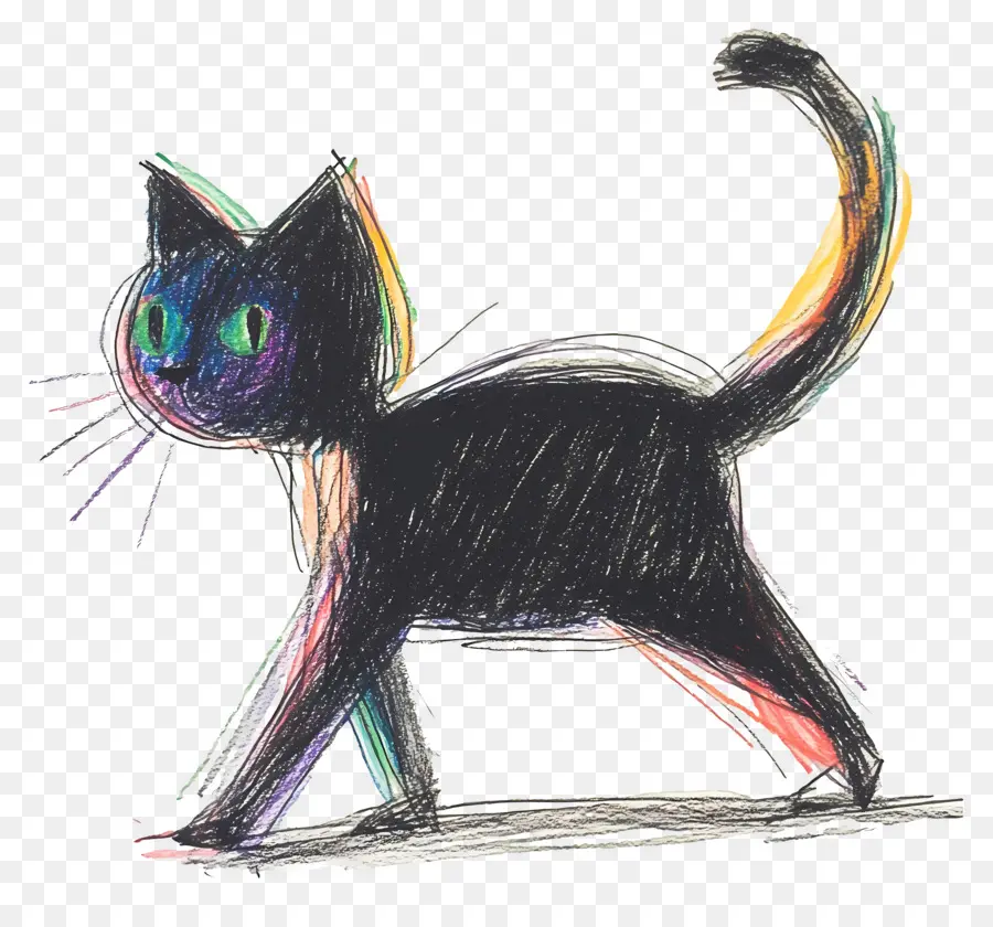 Passeio De Gato，Gato Preto PNG